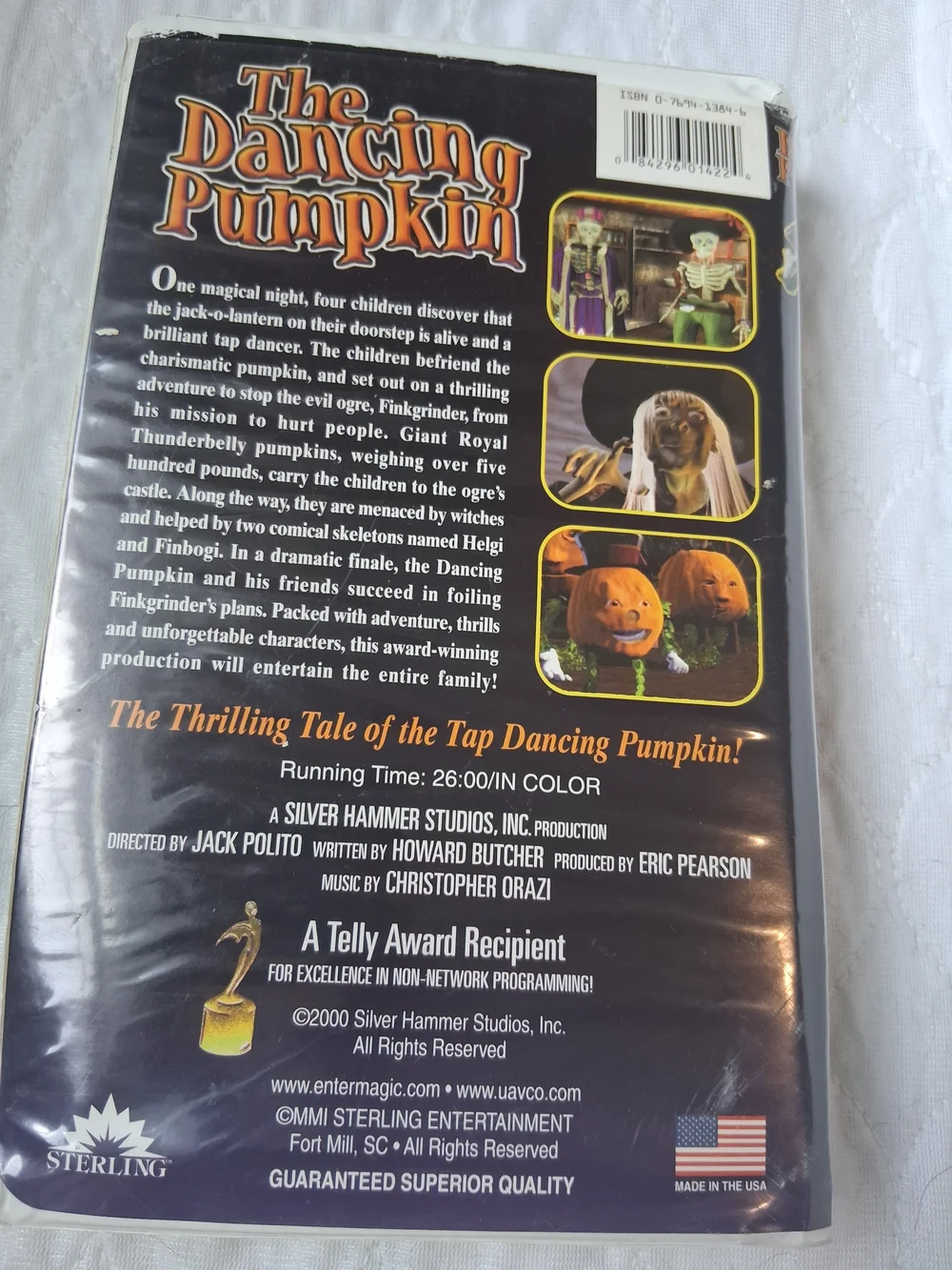 The Dancing Pumpkin VHS Tape -Retro Family Video